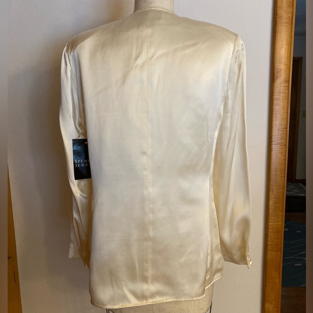 Spenser Jeremy Ivory Silk Tunic Bohemian - Picture 8 of 8